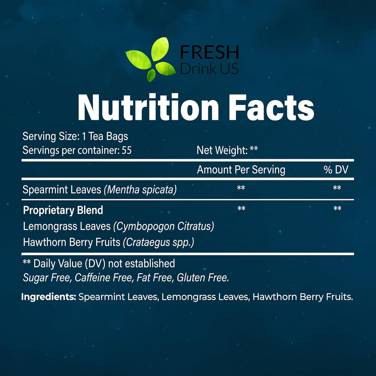 Premium Better Sleep Herbal Tea | Special Herbal Sleep Tea, Caffeine-Free Loose Leaf Blend with Spearmint Leaves, Lemongrass Leaves, and Hawthorn Berry – Naturally Refreshing and Aromatic