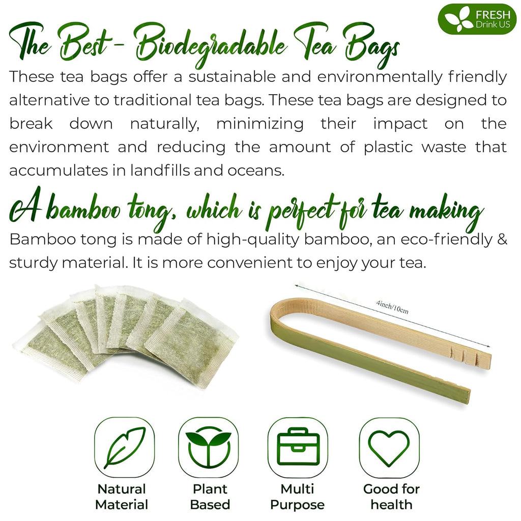 Premium Tulsi Moringa Lemongrass Tea Bags, 100% Natural & Pure from Tulsi Holy Basil Leaves, Moringa & Lemongrass